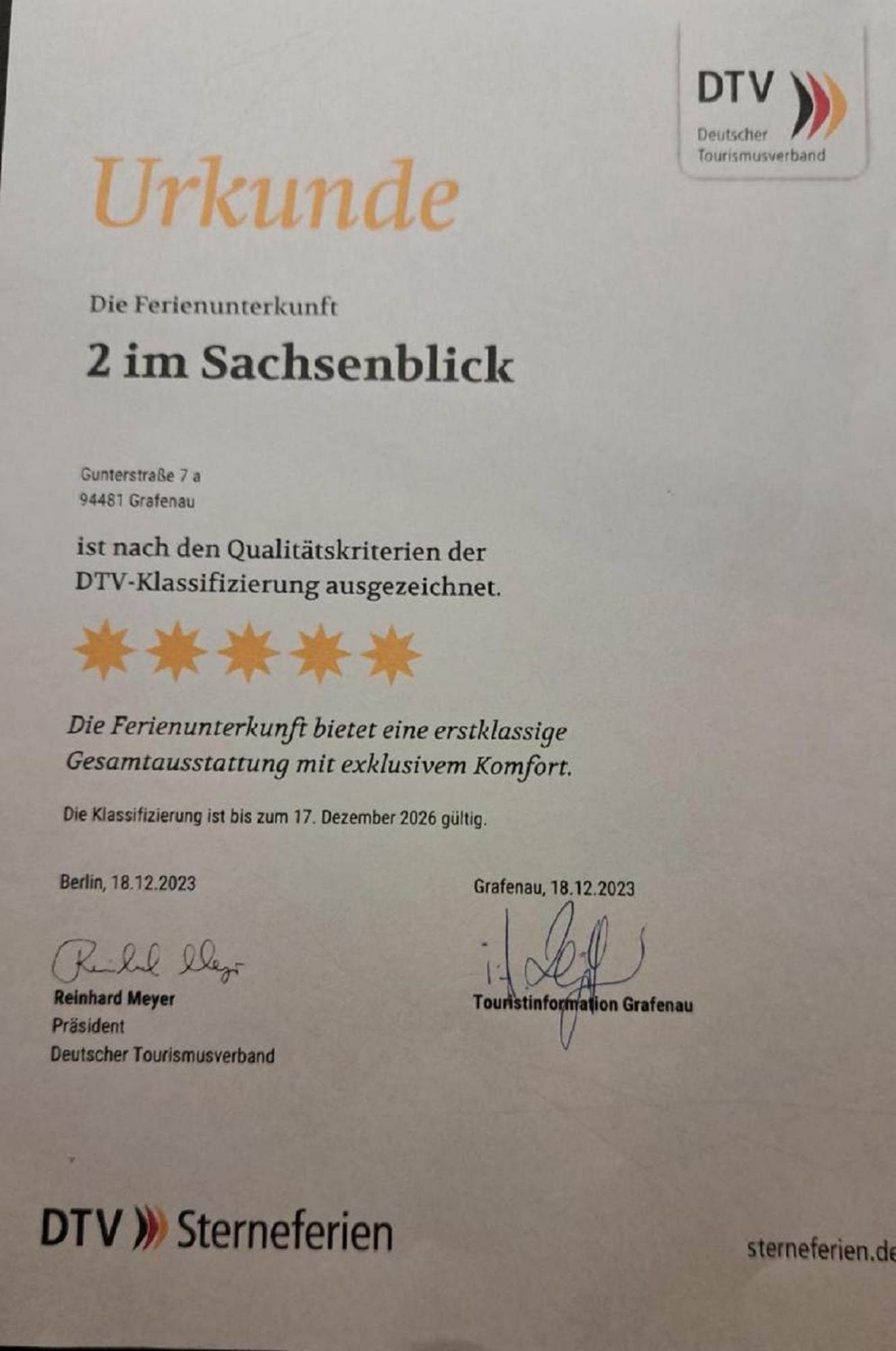 Ferienwohnungen Sachsenblick Grafenau  Dış mekan fotoğraf